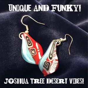 Handmade glass earrings